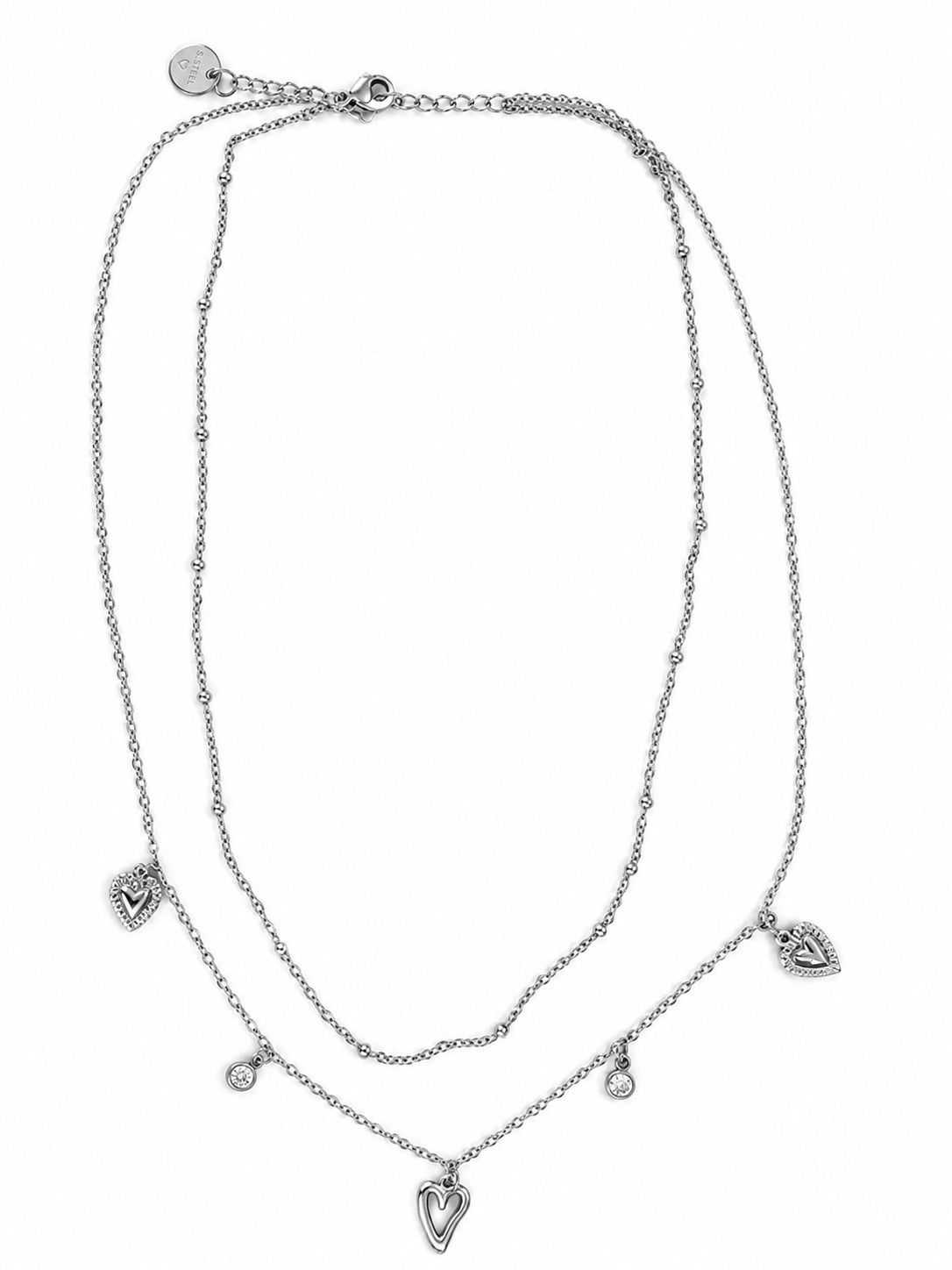 Collana doubble cuore