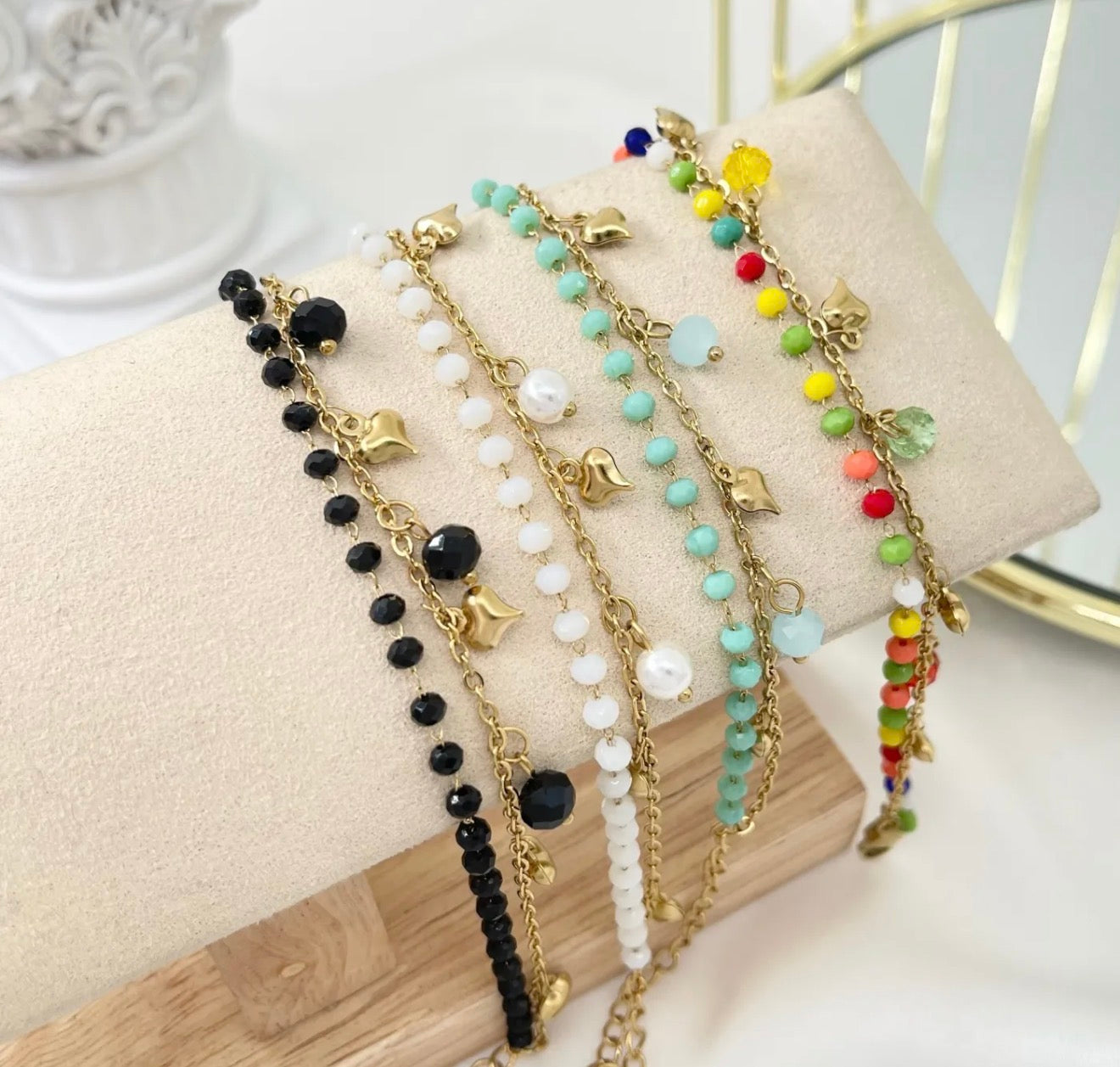 Bracciale dubble perla