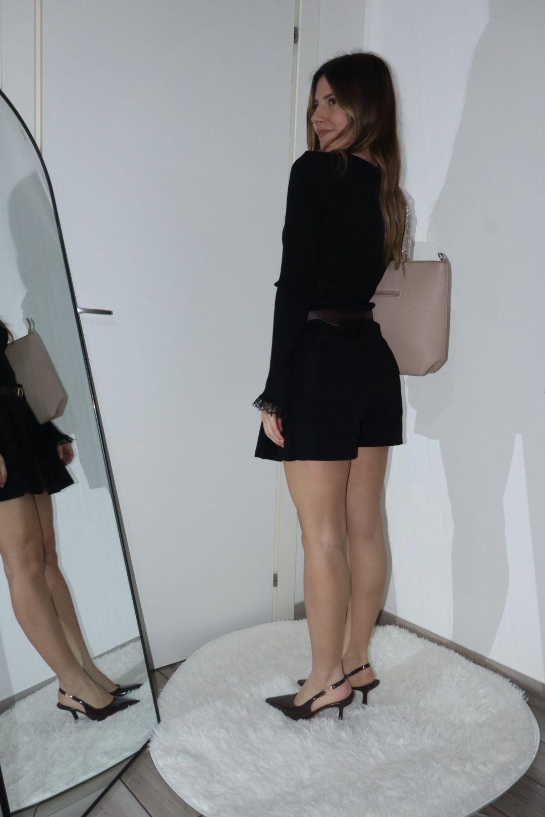 Mini gonna a pantaloncino “Olivia” cinta inclusa