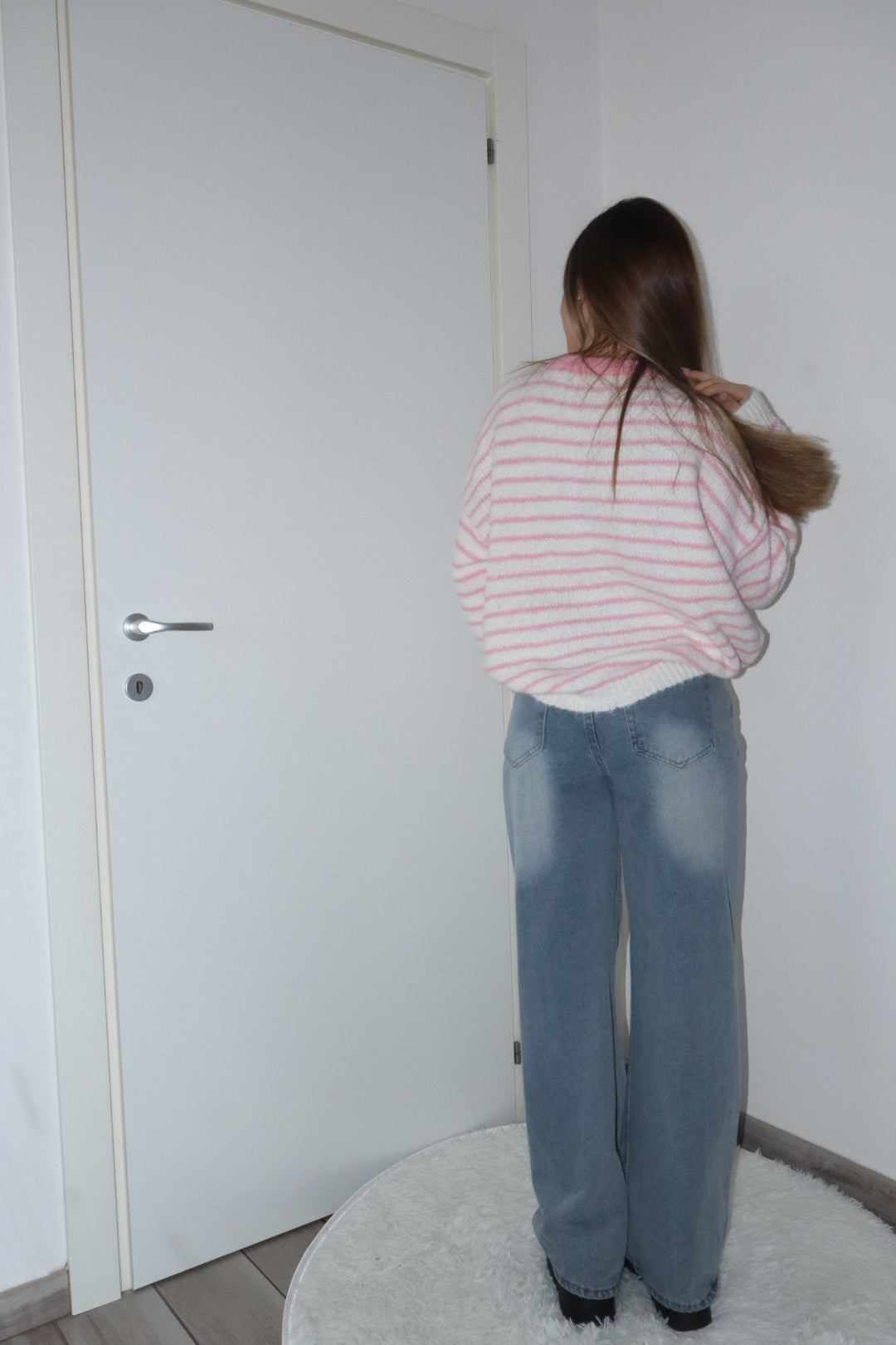 Pull croissant paris rosa,azzurro,giallo,beige