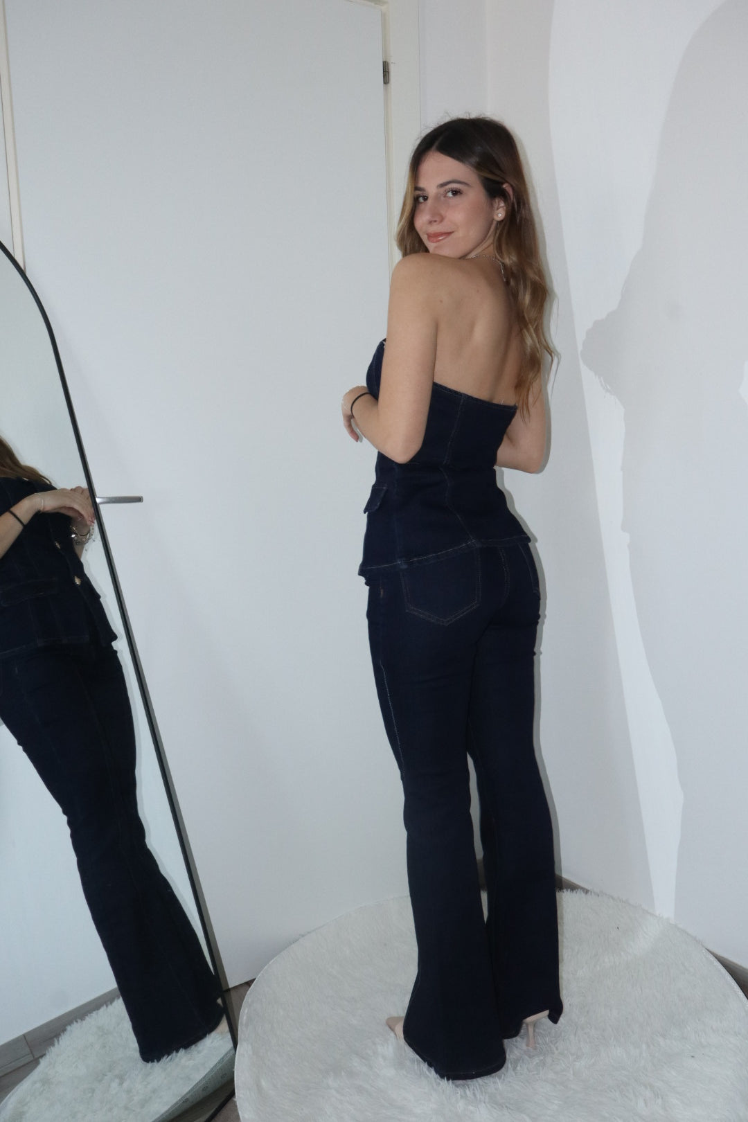 Completo denim “couture”