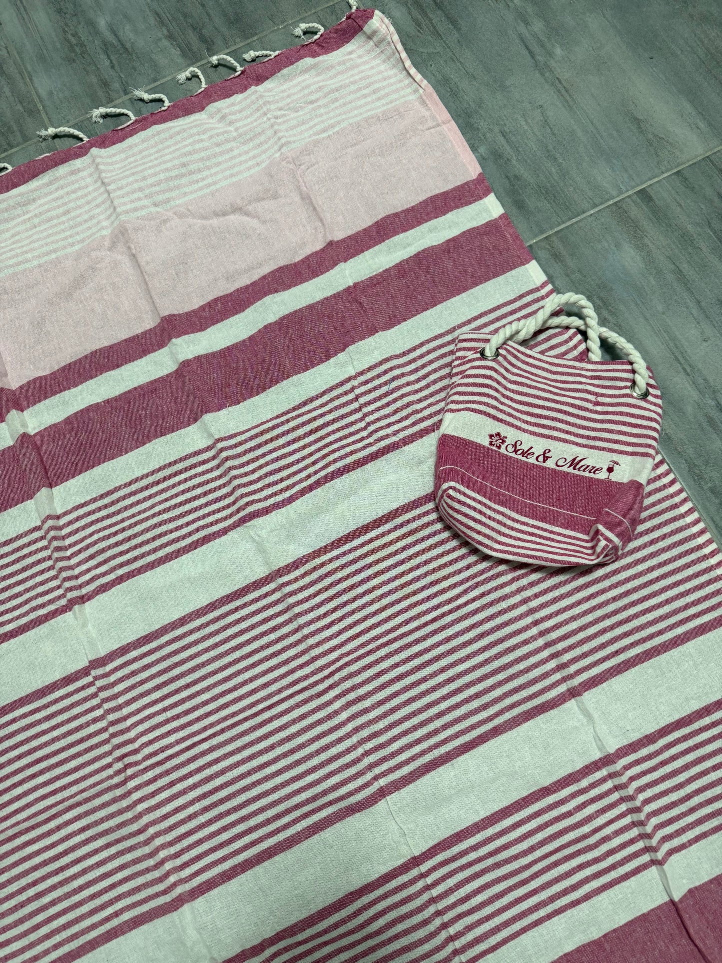 Completo telo mare con borsa