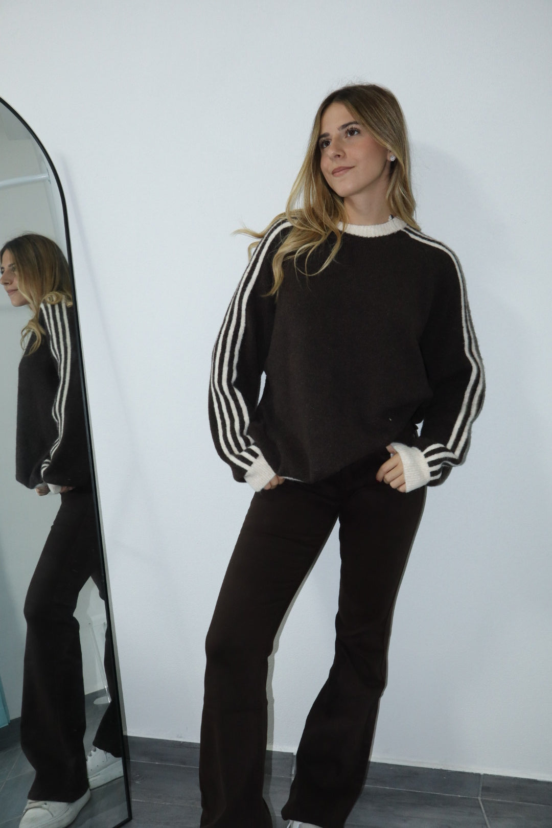Pull con righe lato “adid” (vari colori)