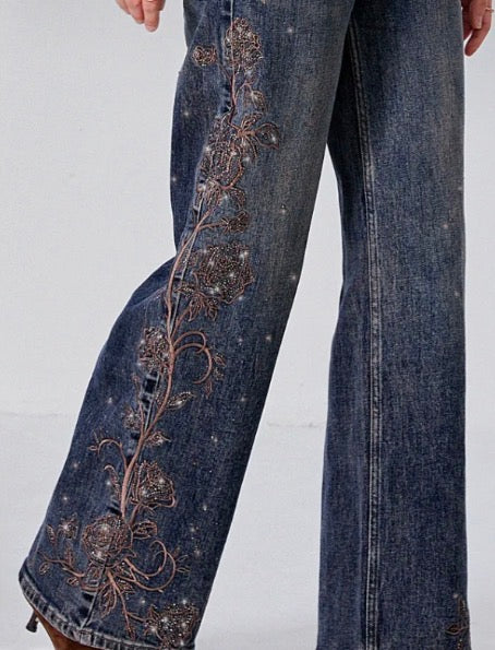 Jeans rosè Shine blu
