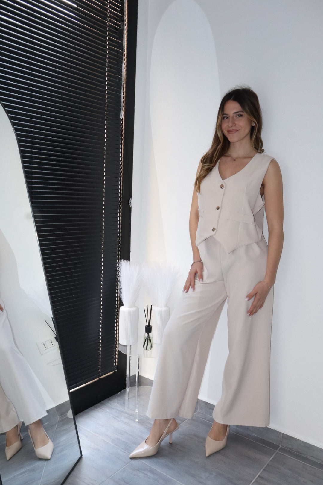 Completo gilet “spring “ (vari colori)