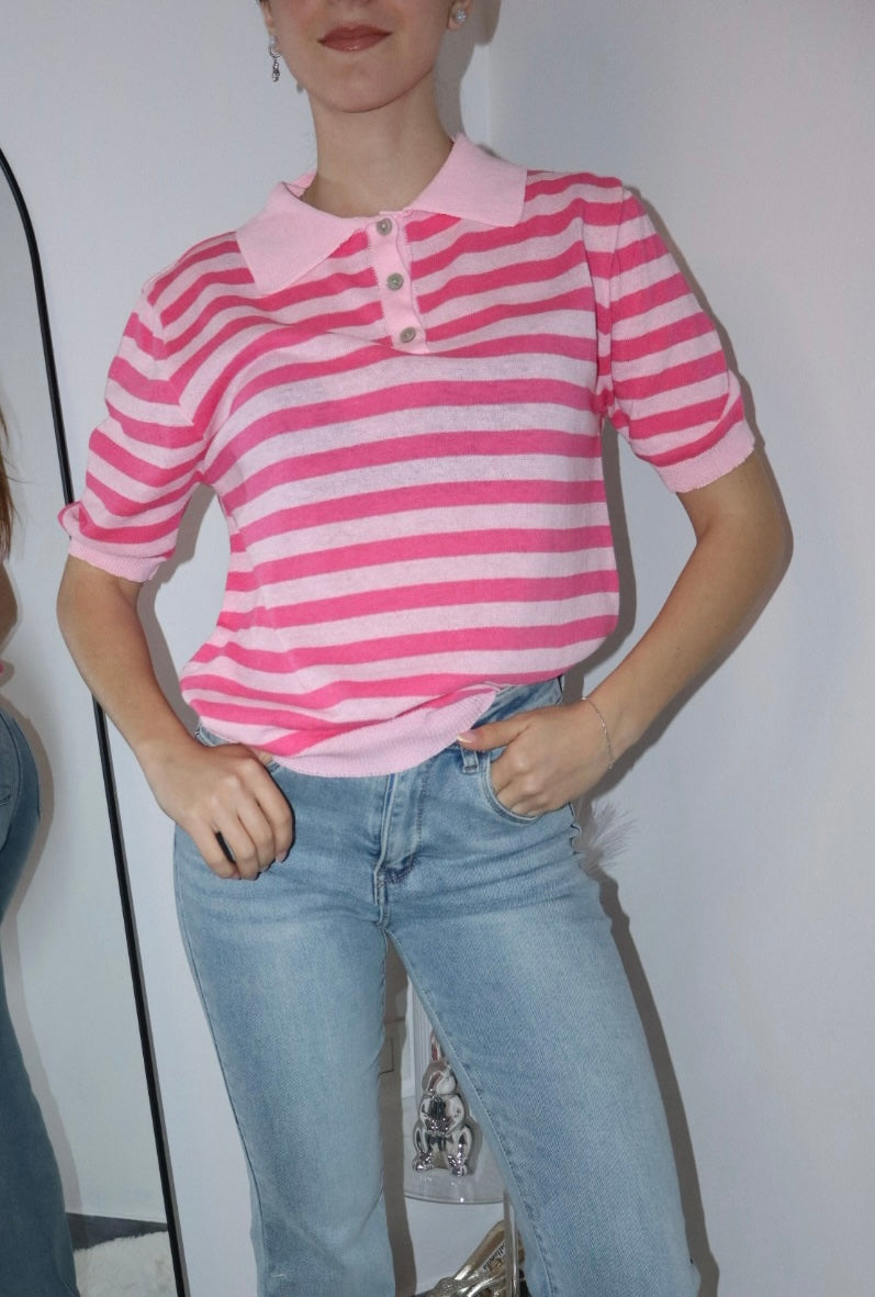 Maglia polo a righe (vari colori)