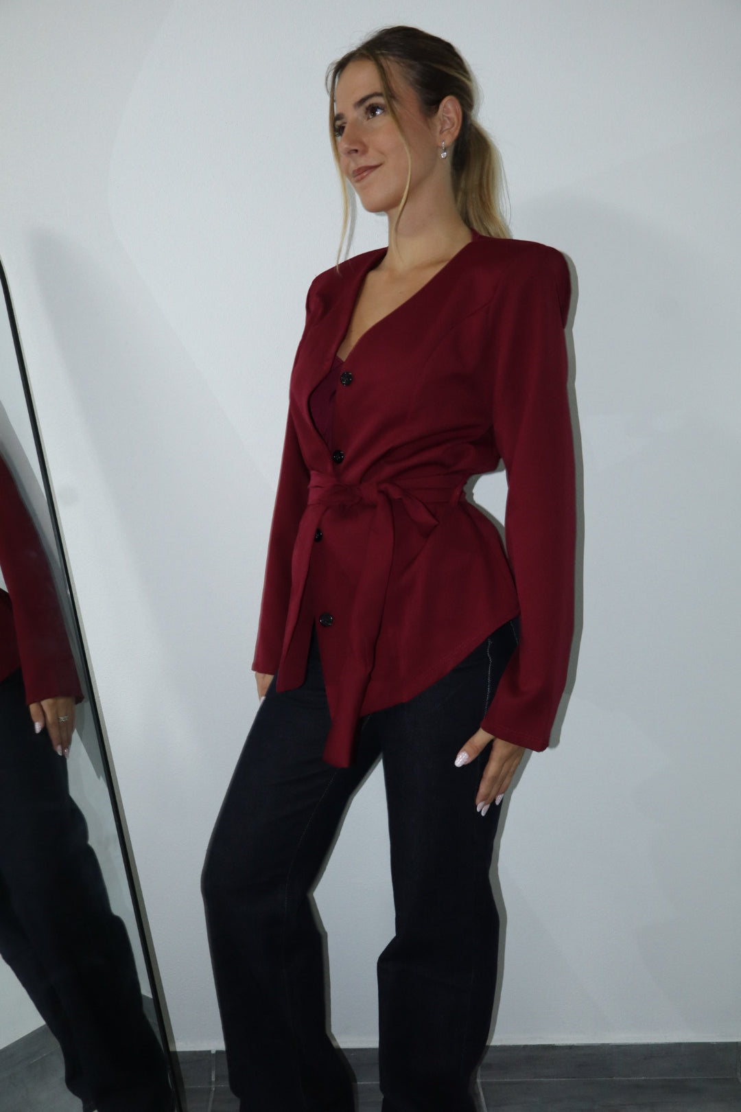 Giacca blazer “Romantica” con cintura