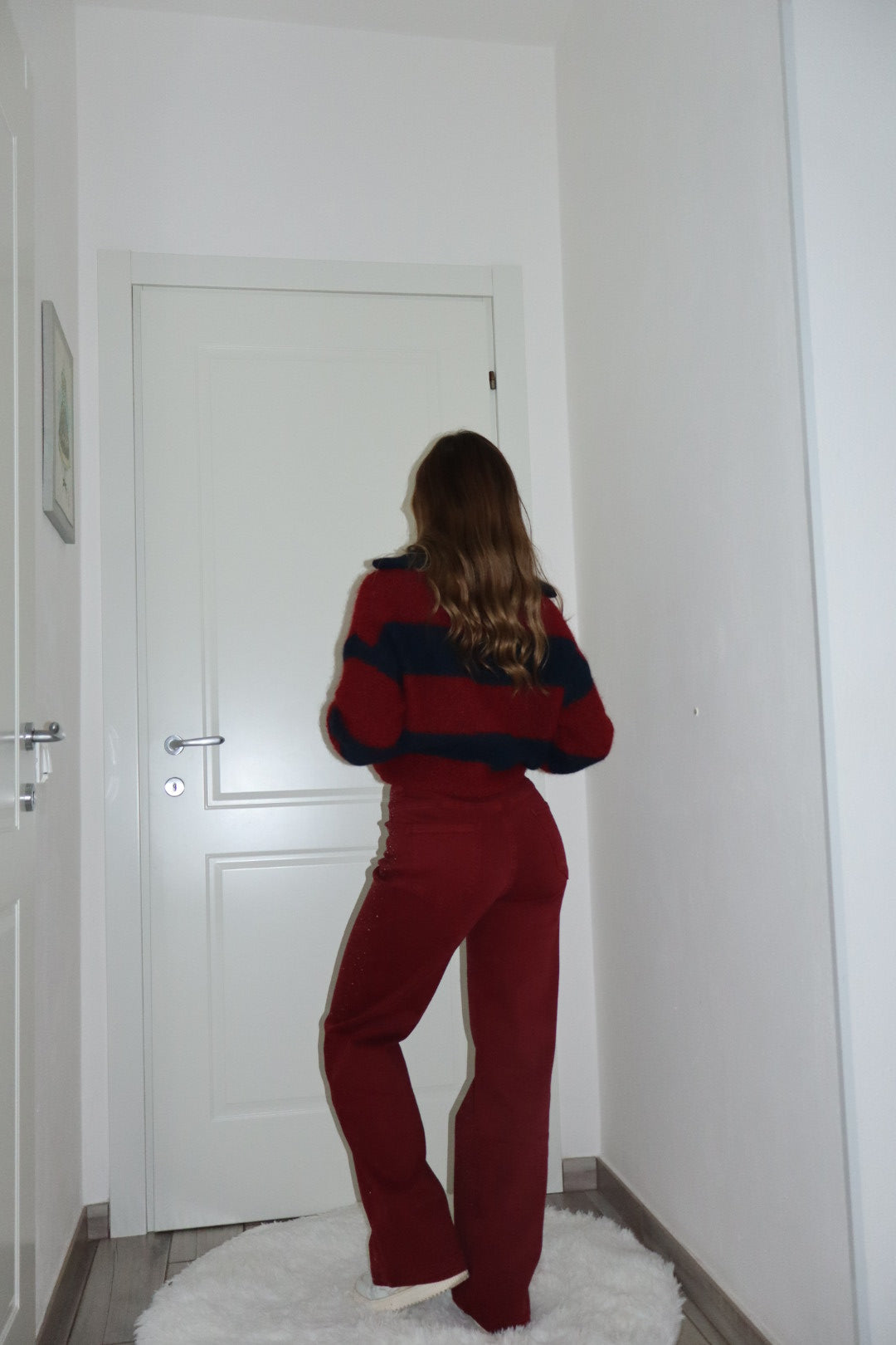Jeans bordò Shine modellante 46-52