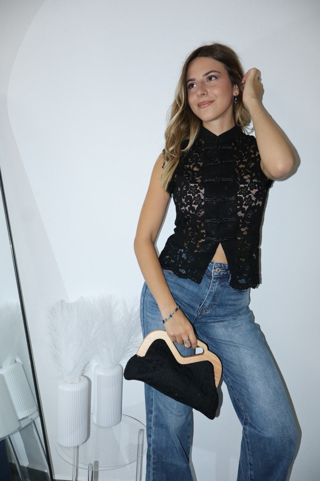 Maglietta tokio con pizzo