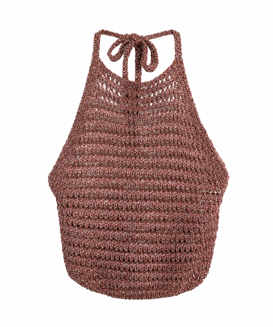 Top lurex effetto crochet “vari colori”