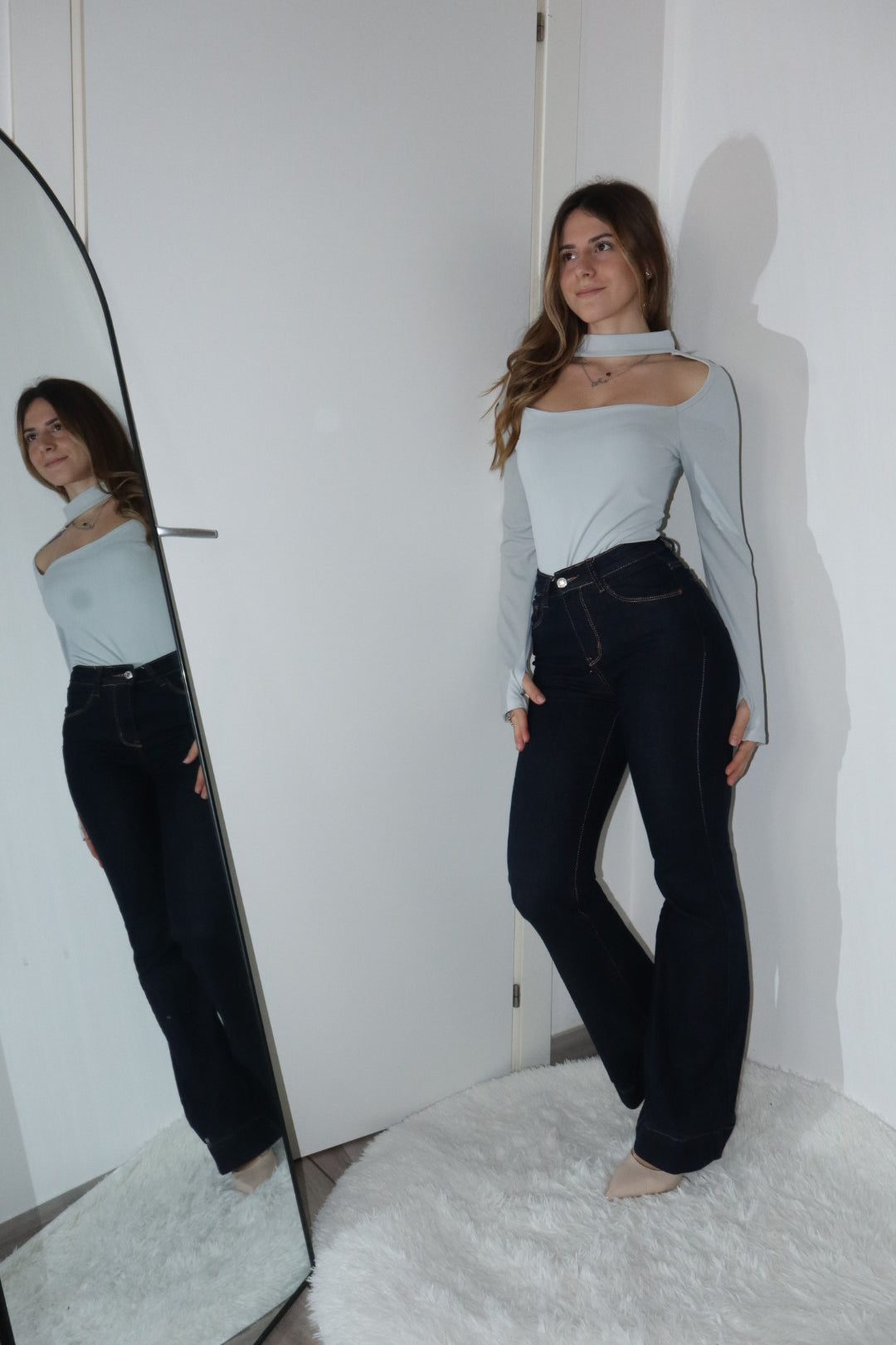 Body con scollo a barchetta “Ginevra” (vari colori)