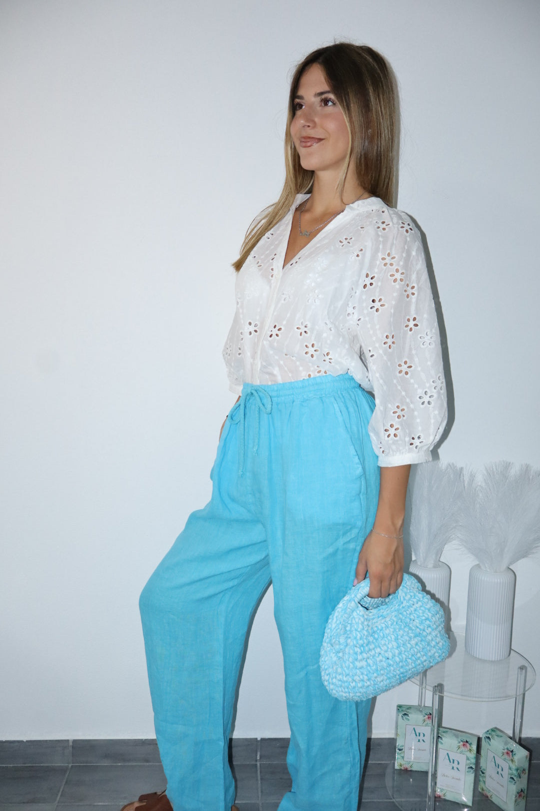 Pantaloni 100%lino (vari colori)