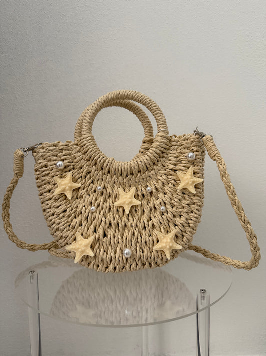 Borsa in paglia “stella marina”