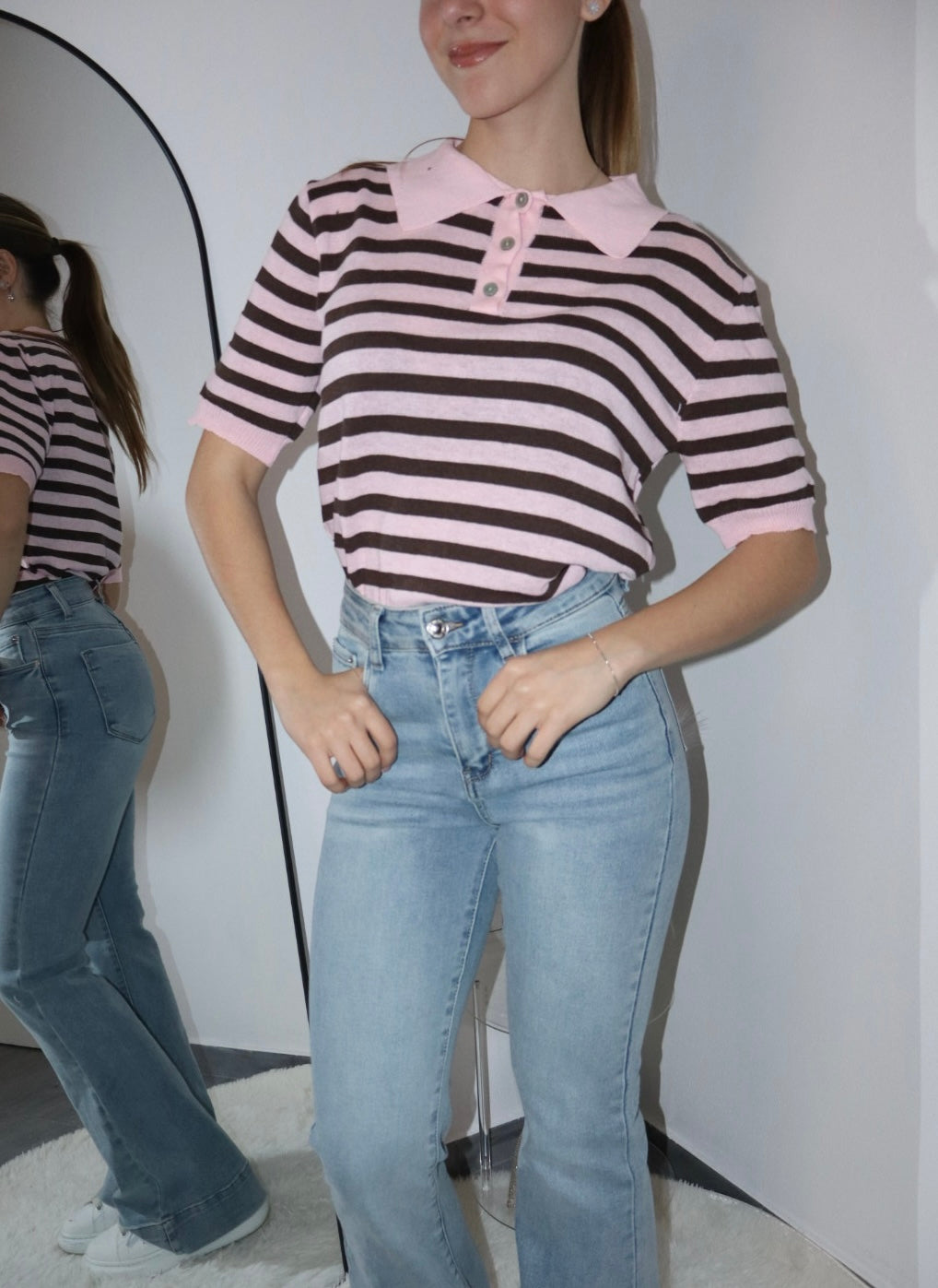 Maglia polo a righe (vari colori)