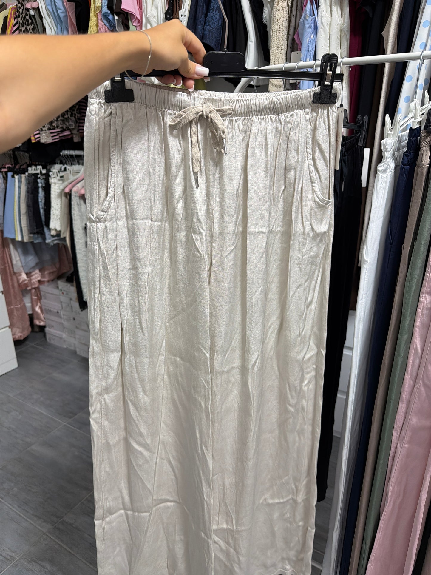 Pantalone confy raso (vari colori)