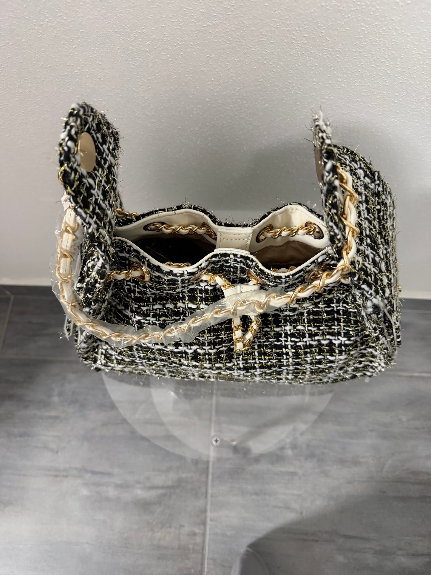 Borsa effetto tweed “chanty” (vari colori)