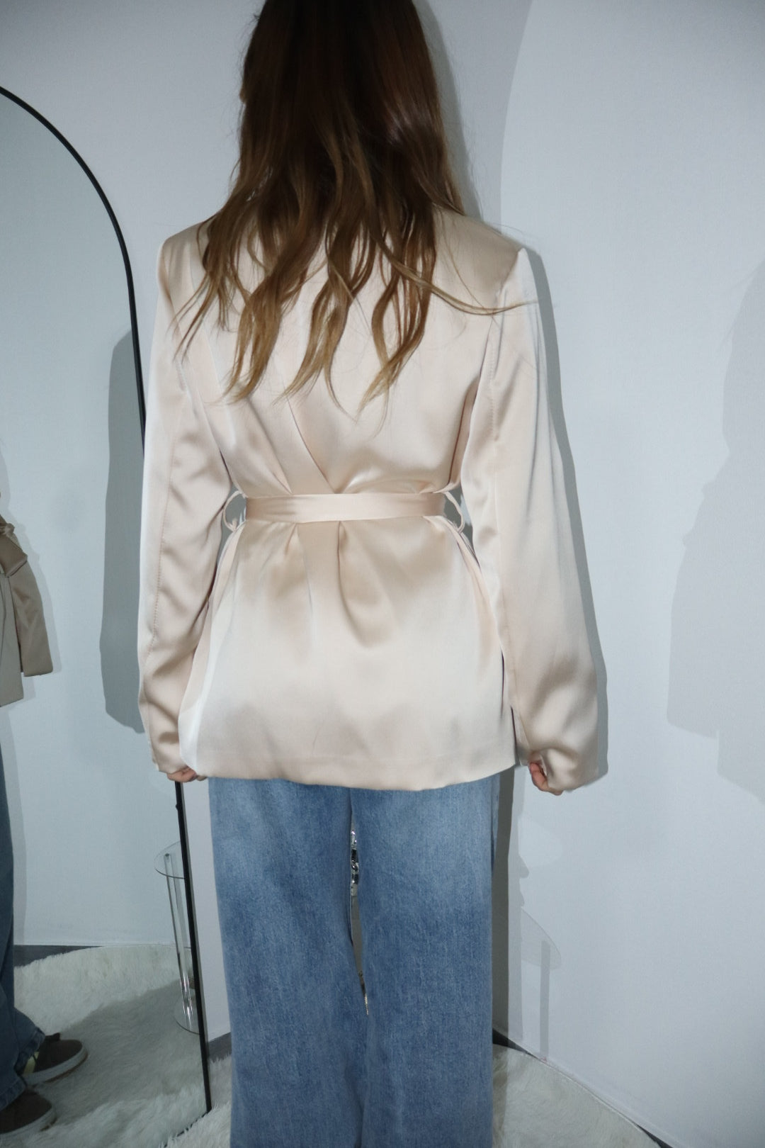 Blazer effetto raso (vari colori)