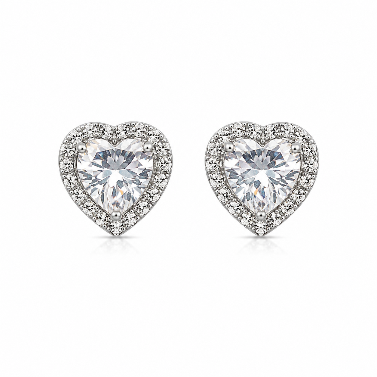 Orecchini punto luce cuore