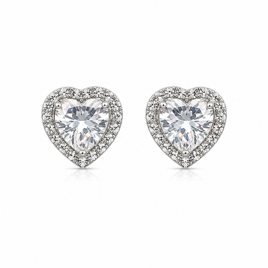 Orecchini punto luce cuore