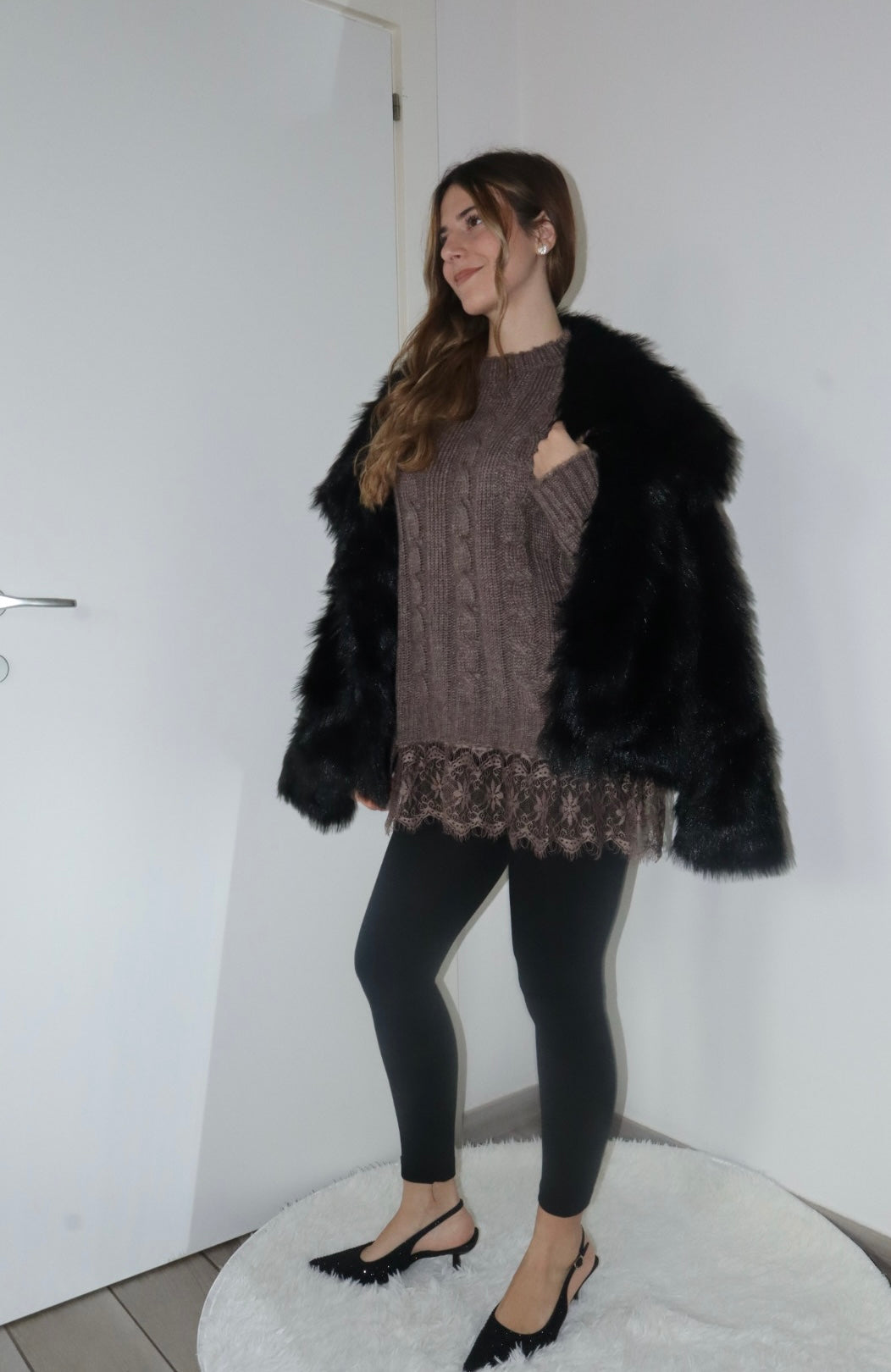 Pull rebecca con merletto in pizzo (vari colori)