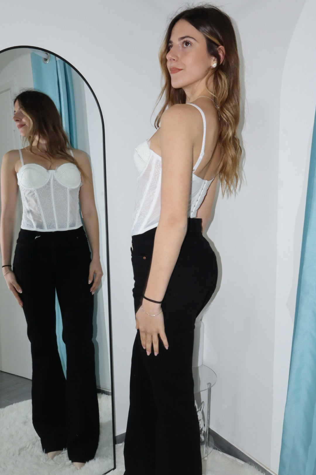 Corsetto steccato stondato romantico