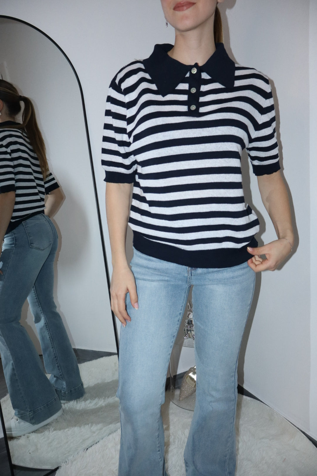 Maglia polo a righe (vari colori)