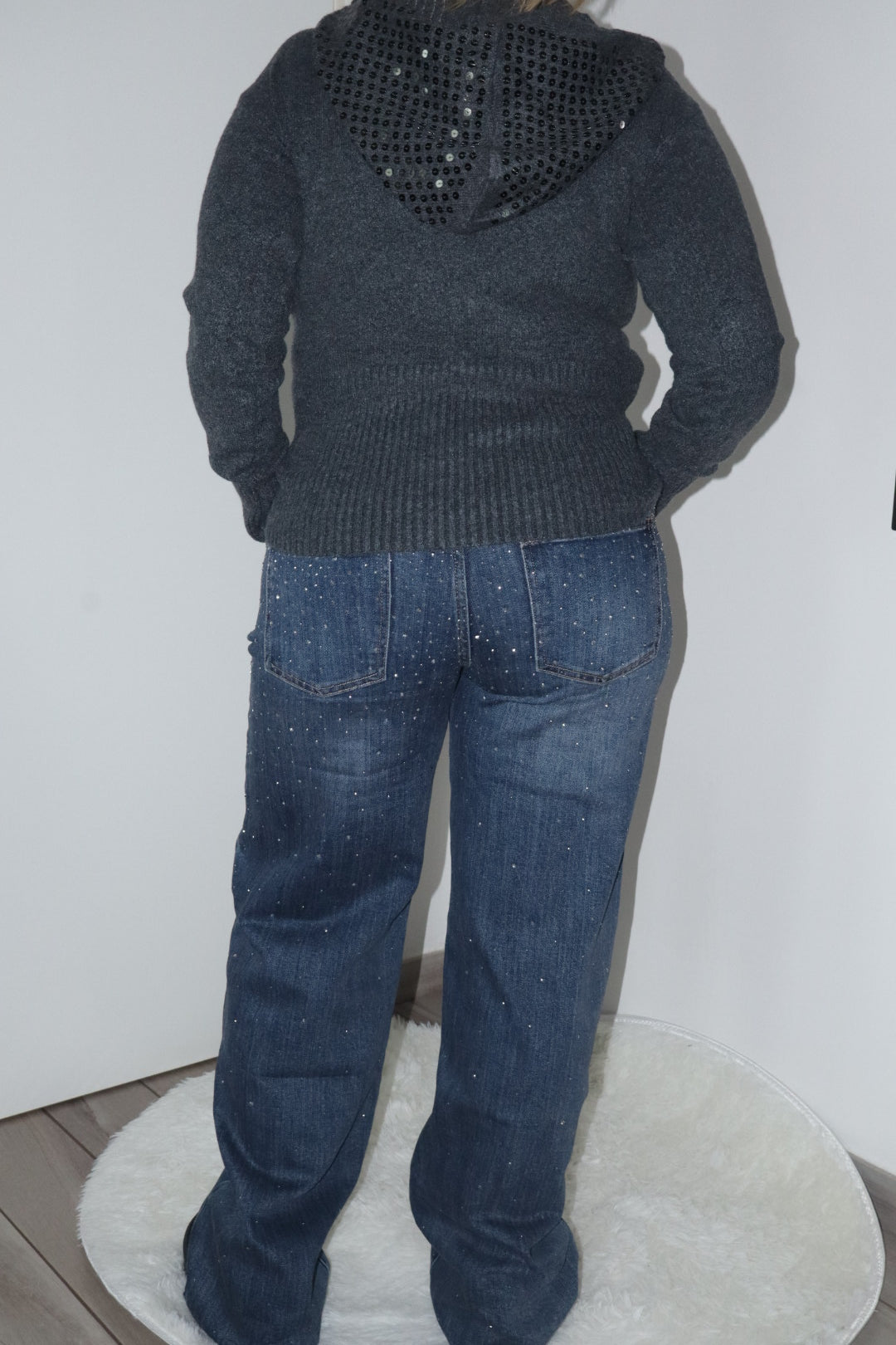 Jeans pioggia Shine blu tg 46-50