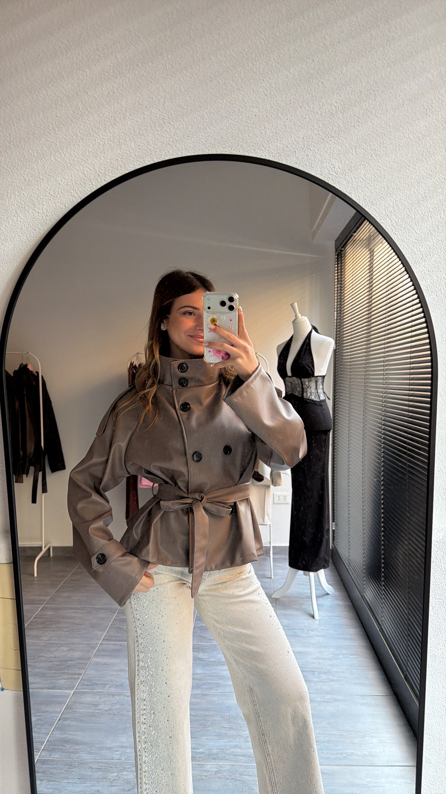 Trench ecopelle “coco” (vari colori) pre ordine
