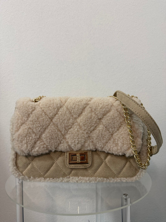 Borsa teddy con tracolla