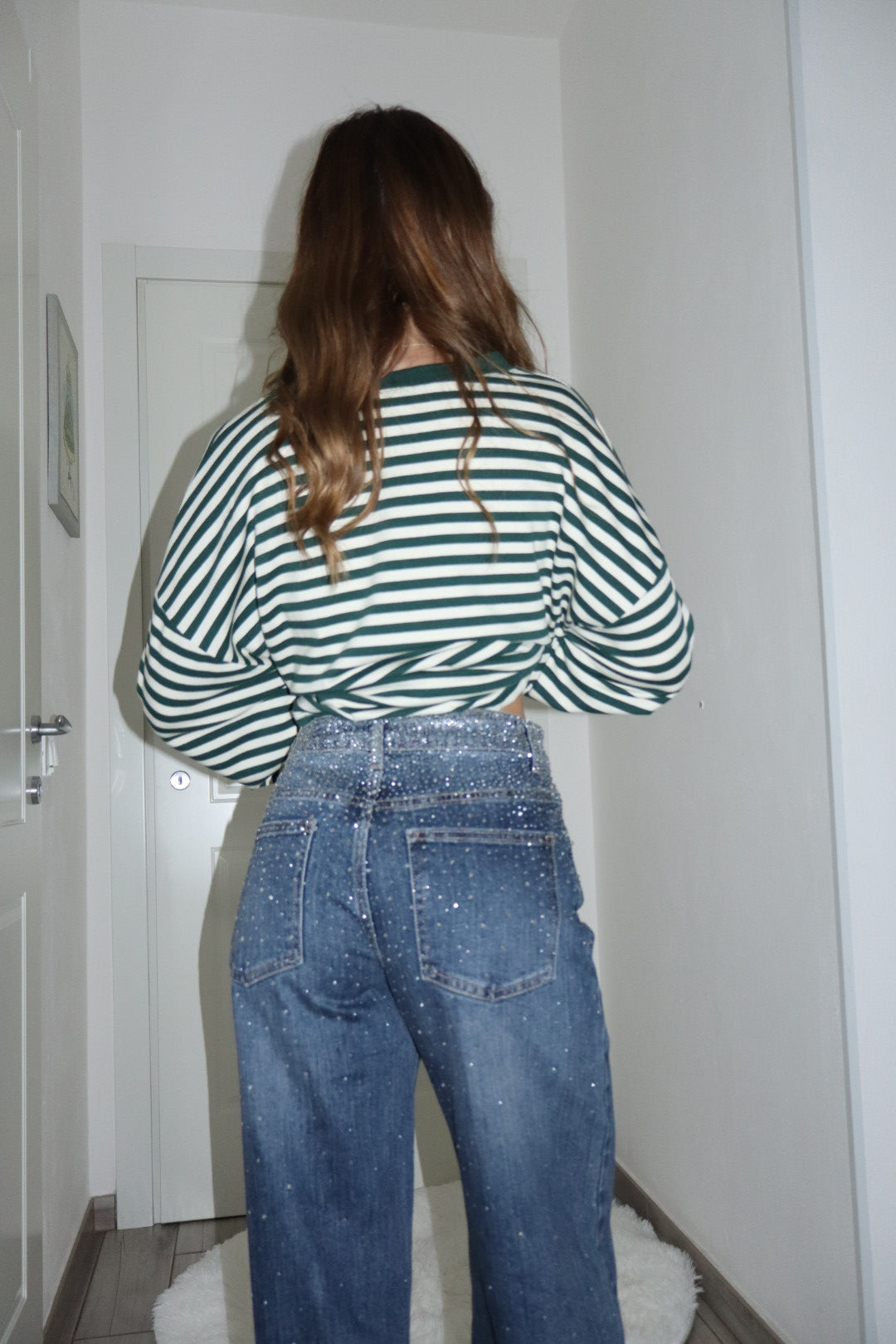 Jeans pioggia Shine blu tg 46-50
