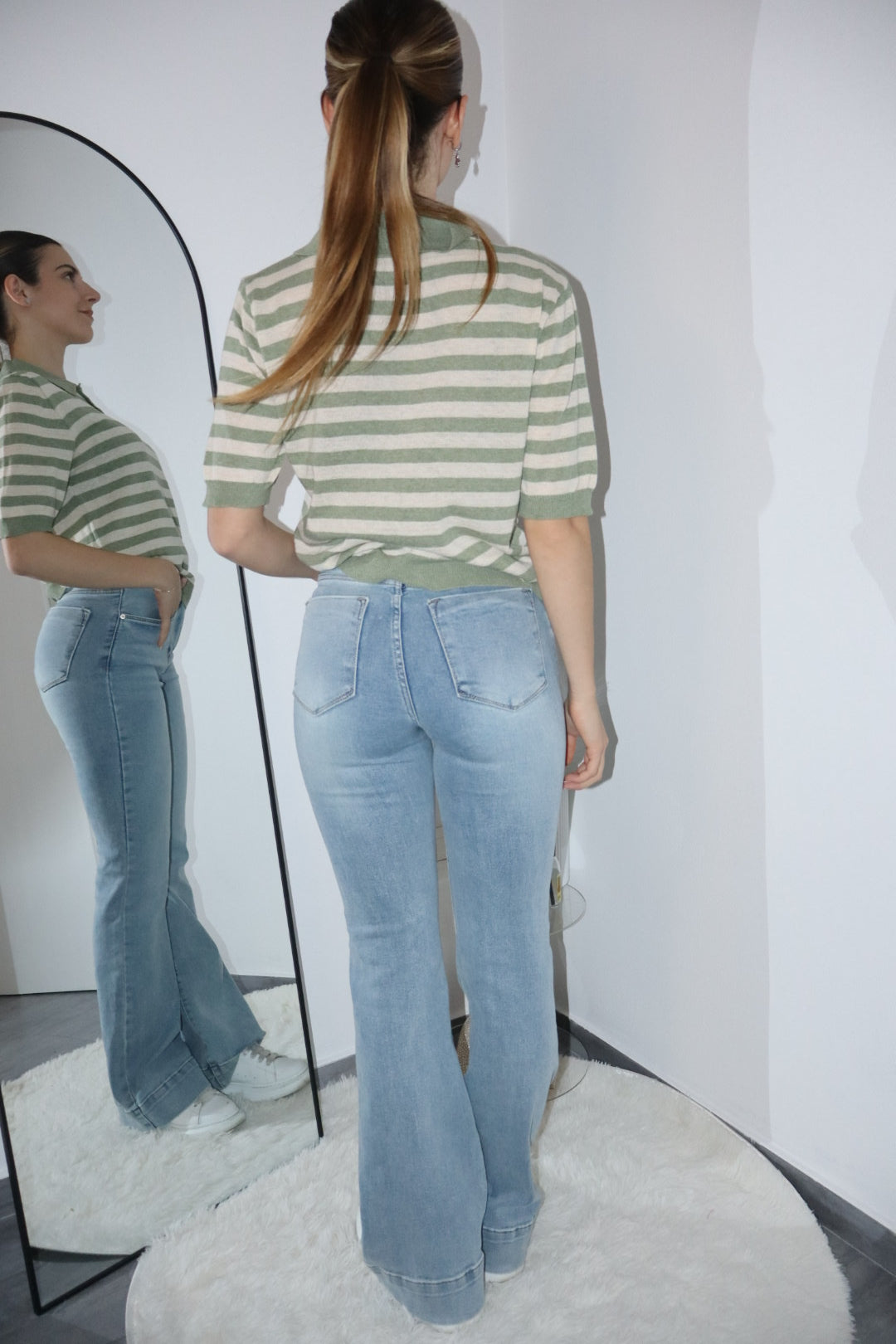 Maglia polo a righe (vari colori)