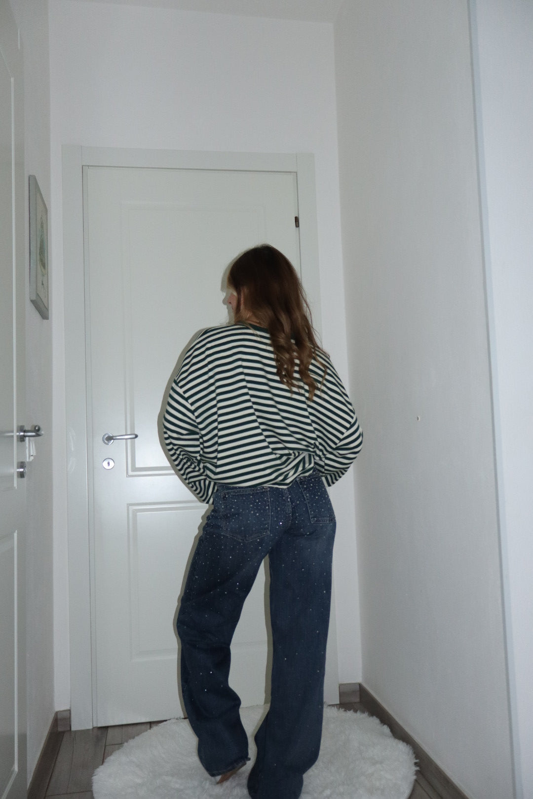 Jeans pioggia Shine blu tg 46-50