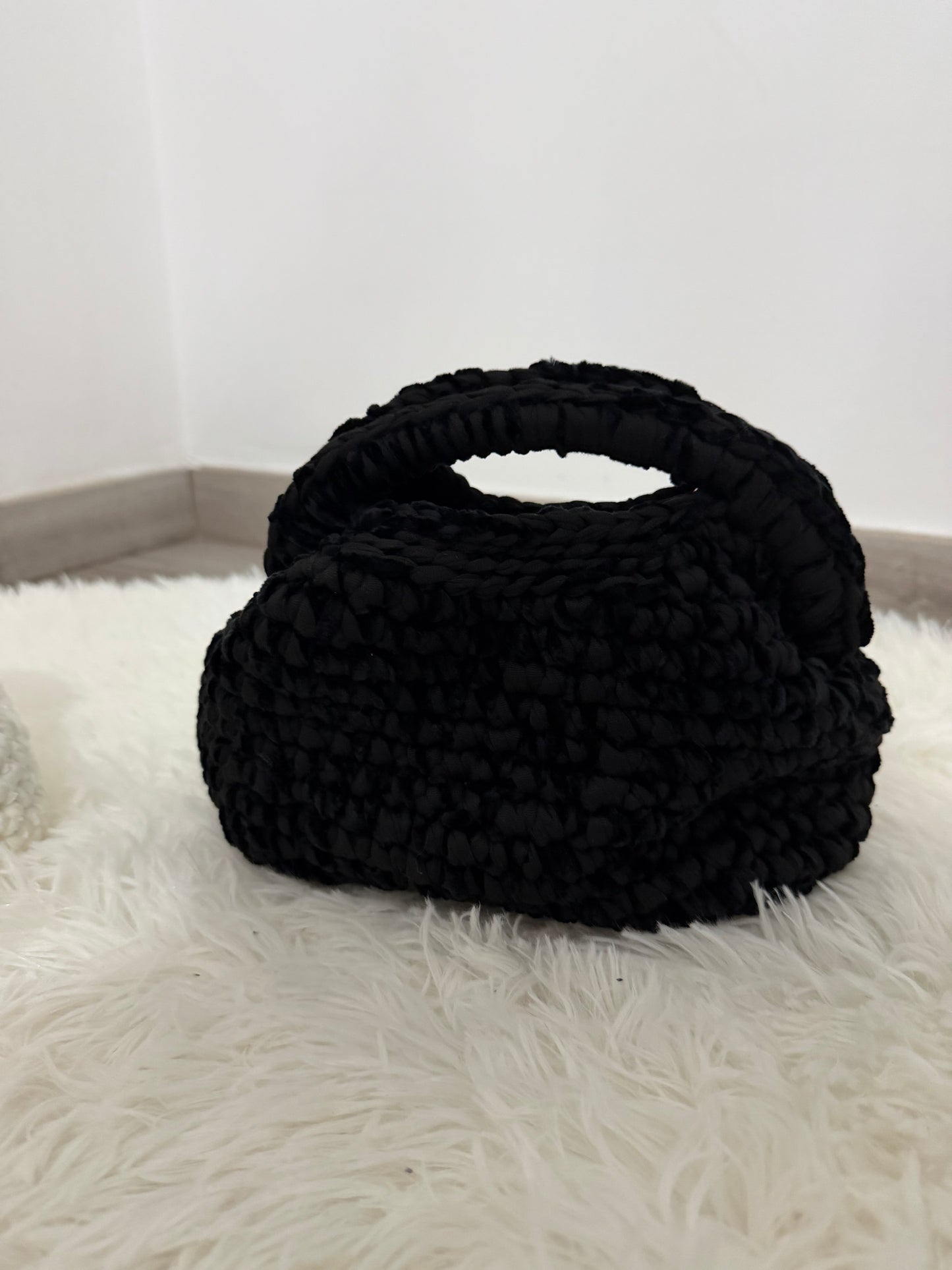Clutch uncinetto in velluto con tracolla (vari colori)