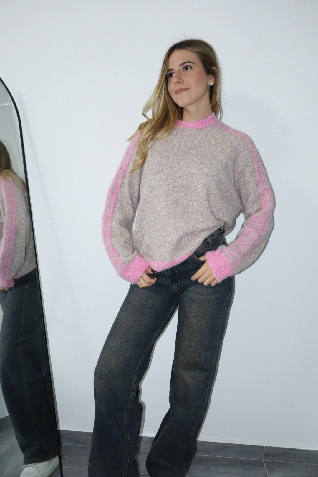 Pull con righe lato “adid” (vari colori)