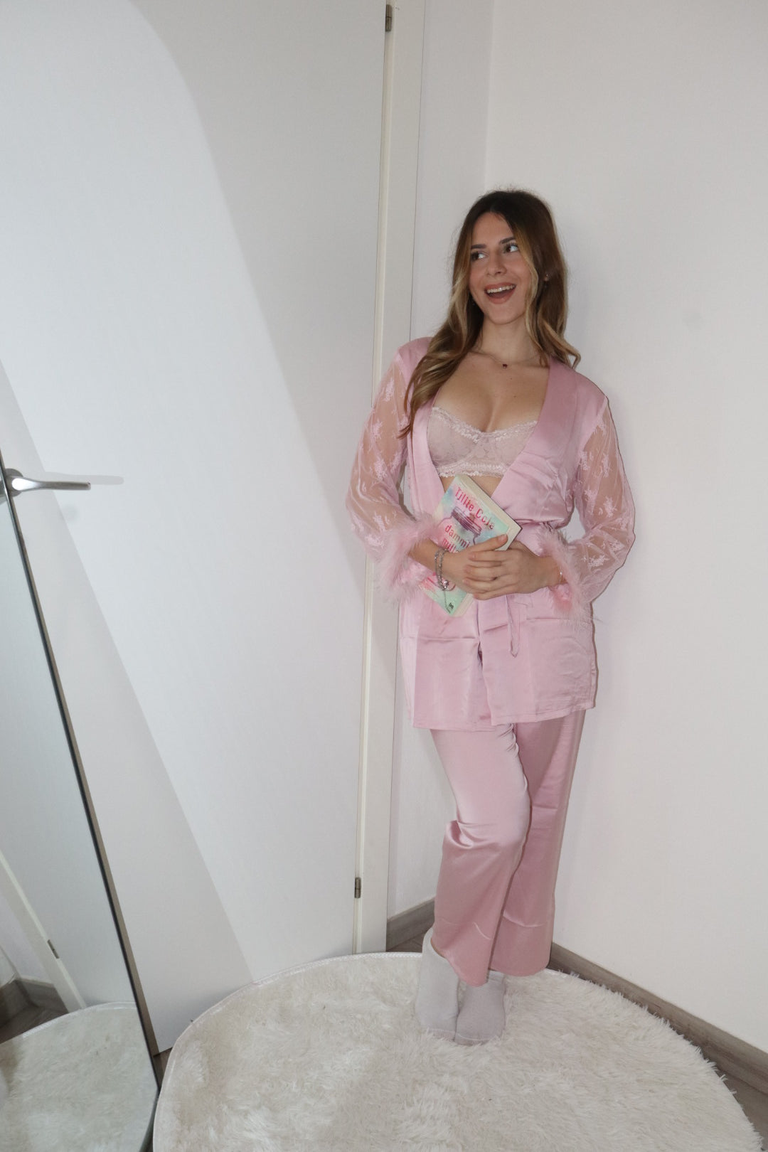 Reggiseno con pizzo fiori (vari colori)