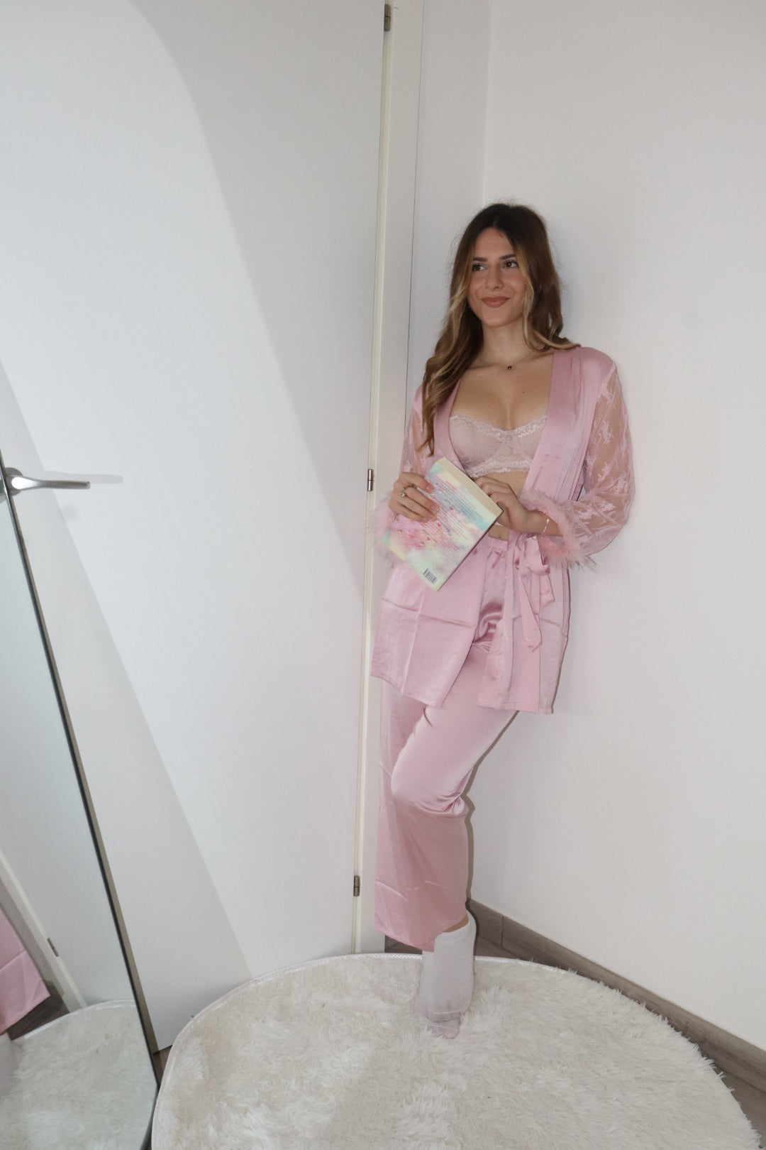 Reggiseno con pizzo fiori (vari colori)