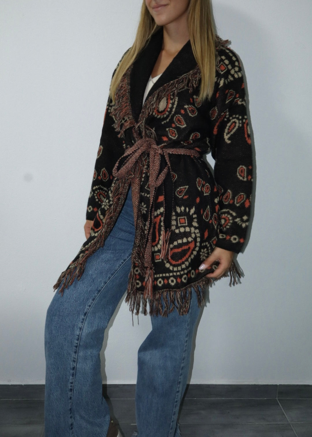 Cardigan frange viral
