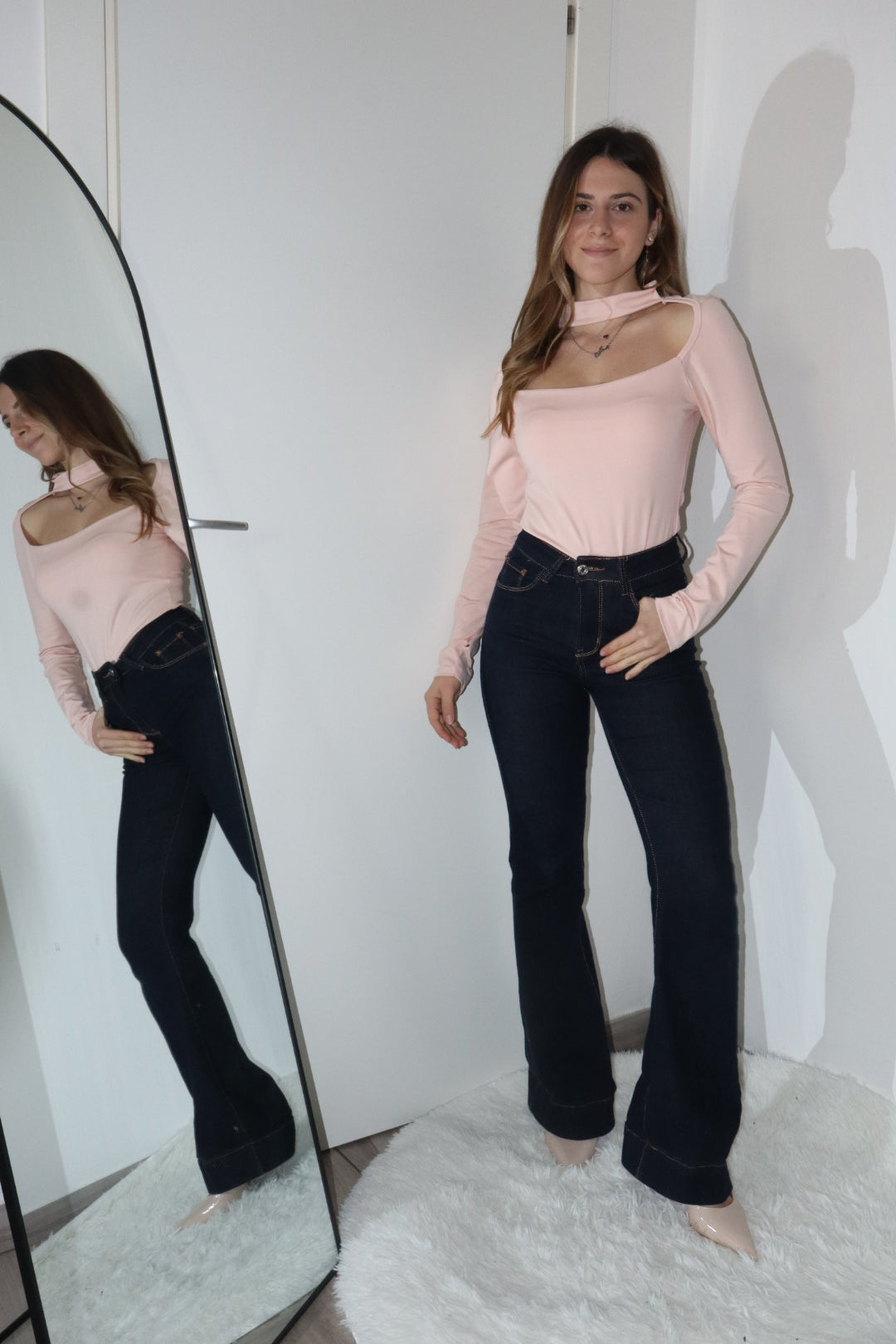 Body con scollo a barchetta “Ginevra” (vari colori)