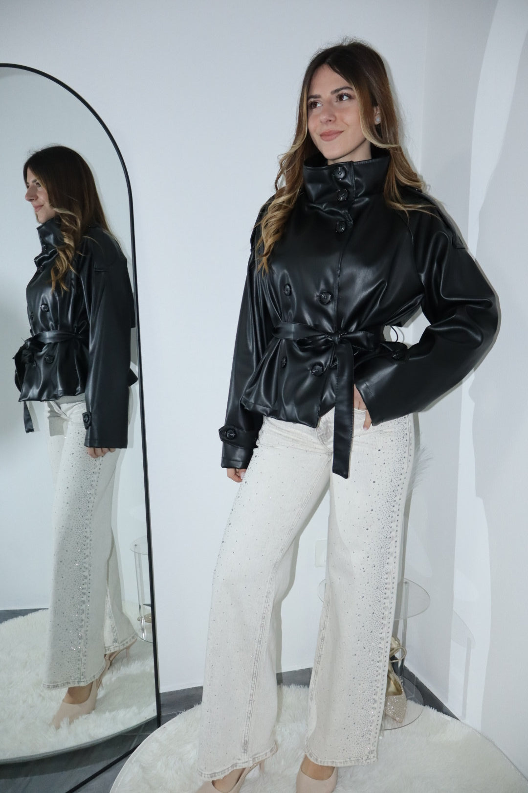 Trench ecopelle “coco” (vari colori) pre ordine