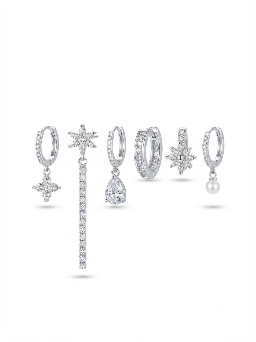 Set 6 orecchini Shine
