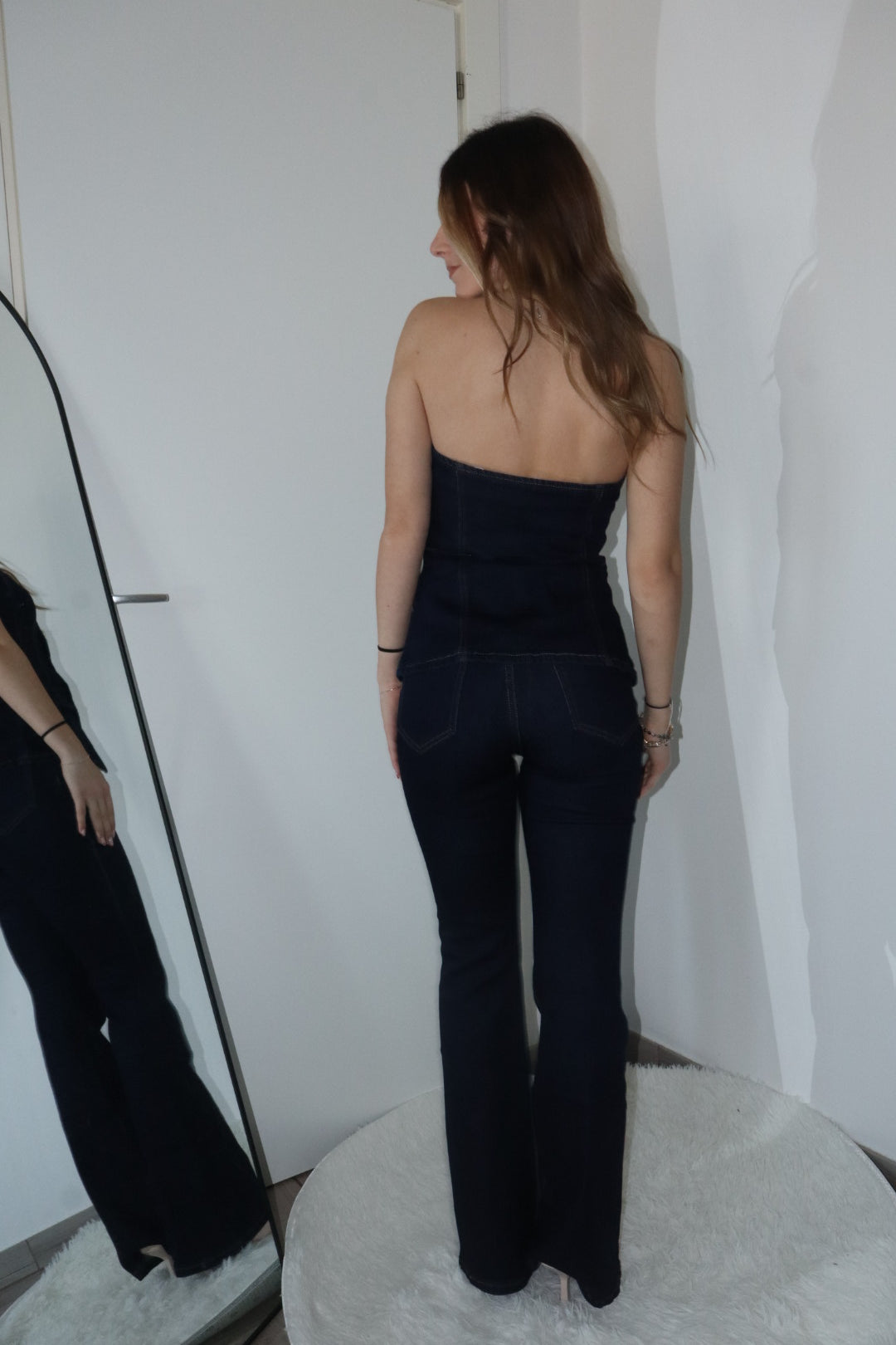 Completo denim “couture”