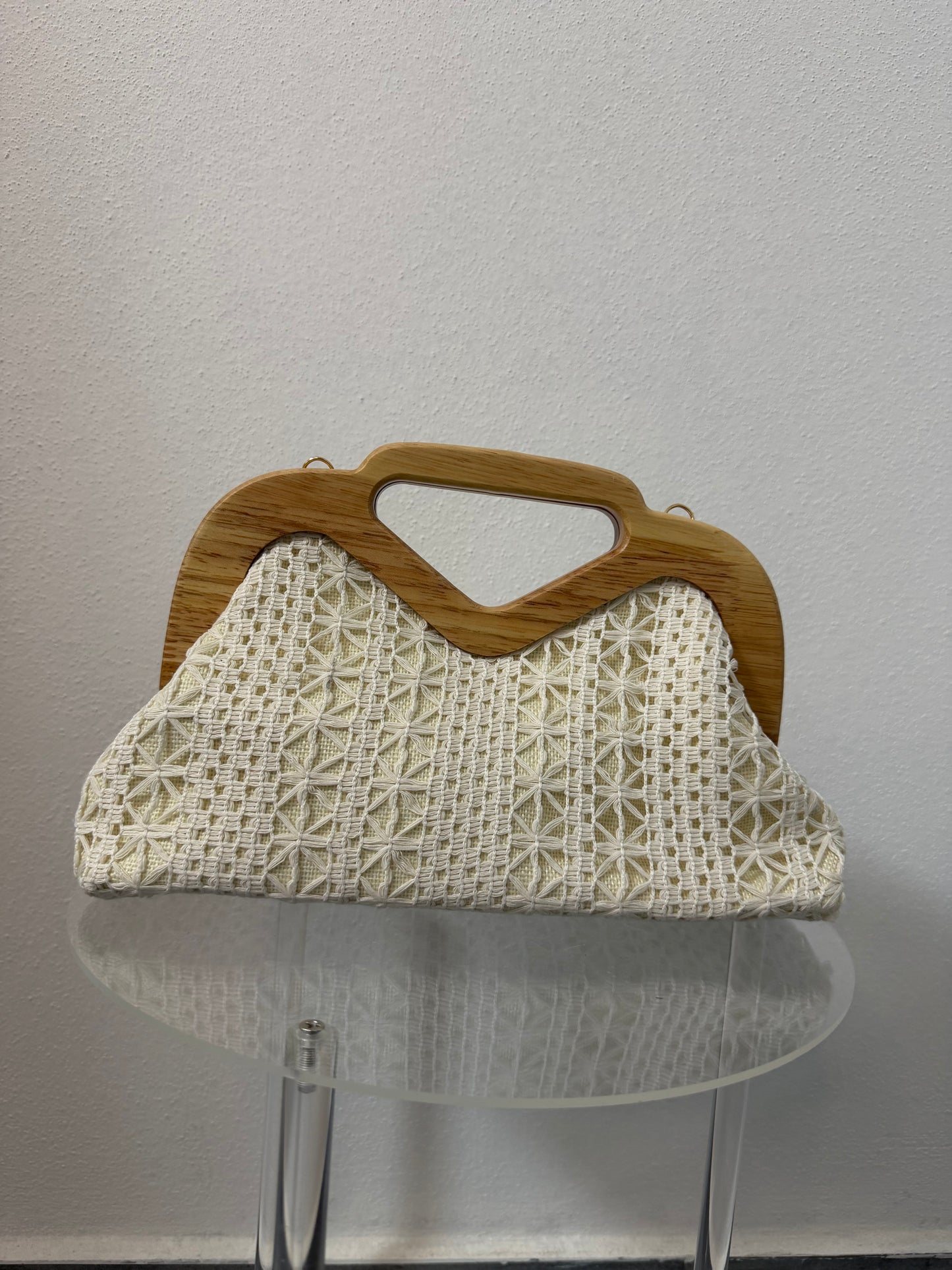 Borsa con tracolla in crochet