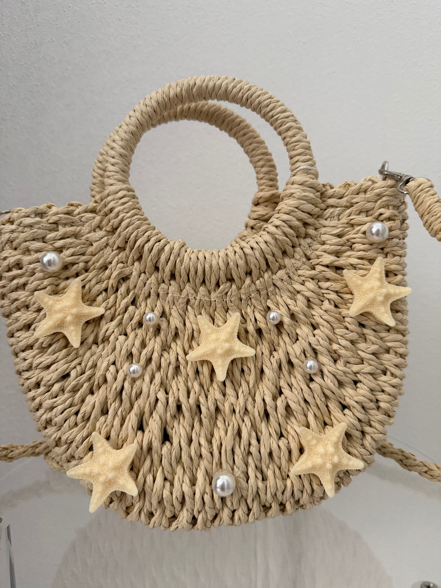Borsa in paglia “stella marina”