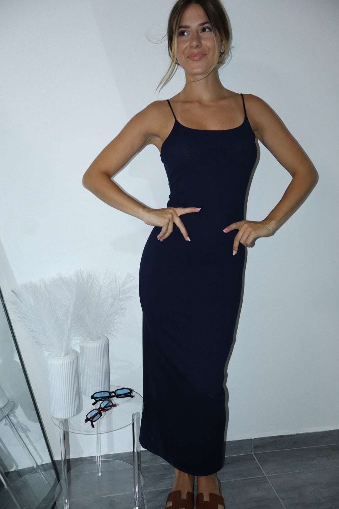 Maxi dress a costine “flora” (vari colori)