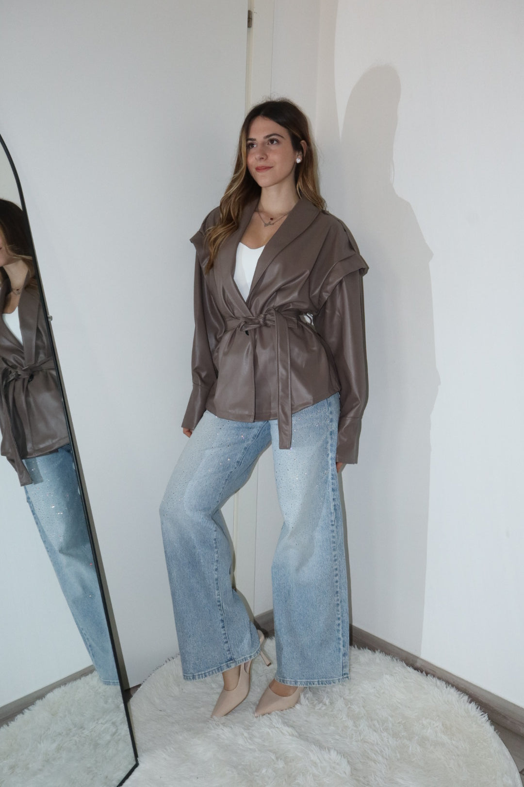 Trench ecopelle “myla” (vari colori)