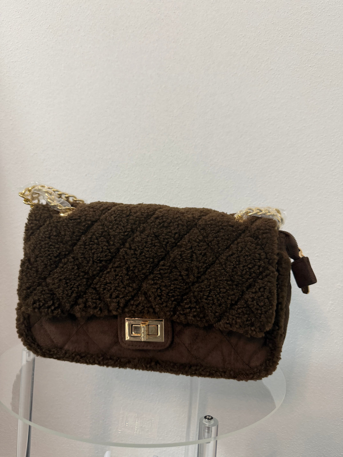 Borsa teddy con tracolla