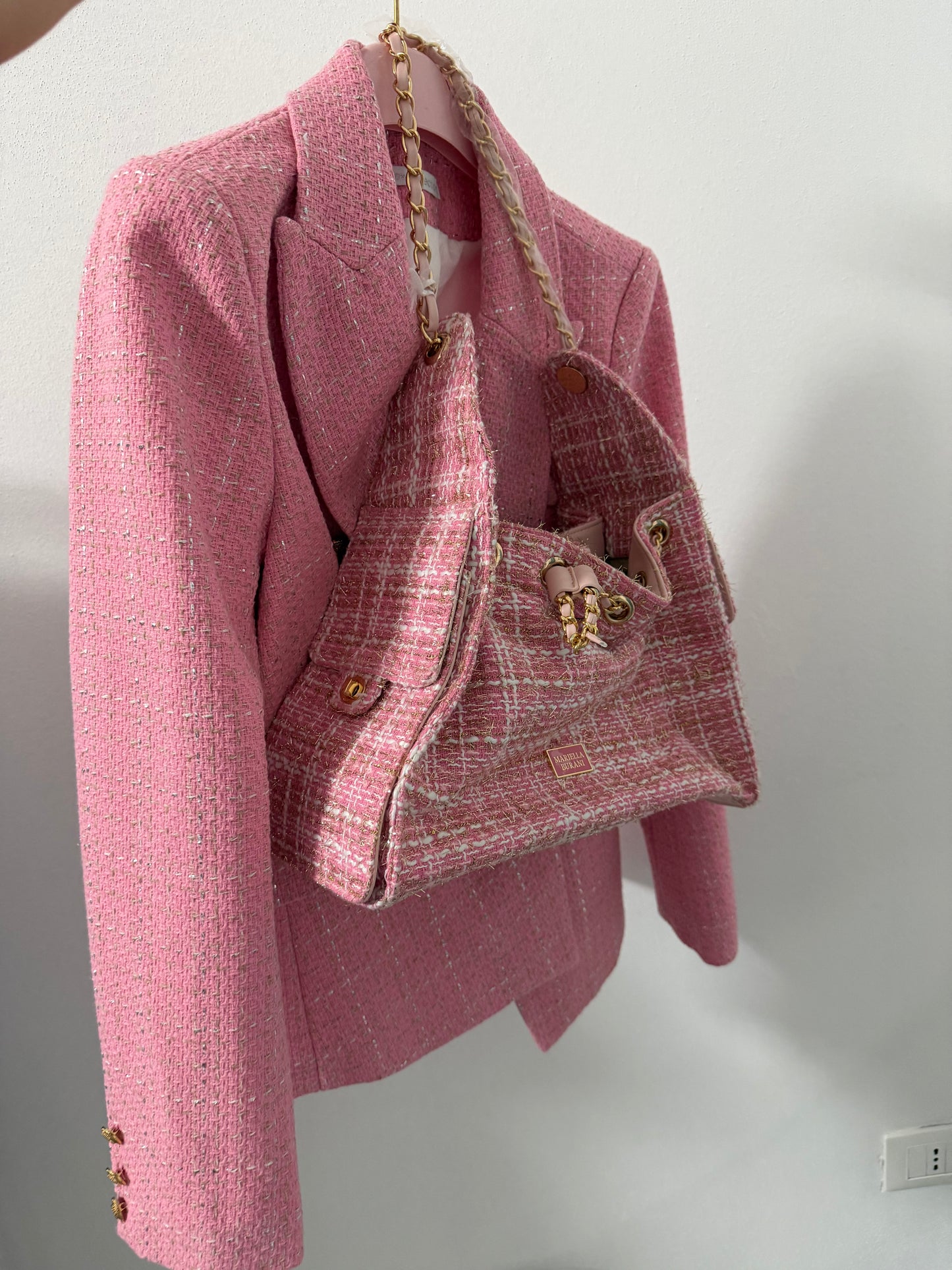 Borsa effetto tweed “chanty” (vari colori)
