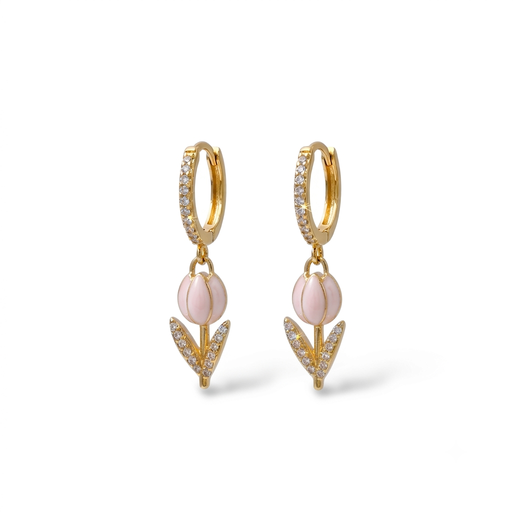 Orecchini tulipan Shine