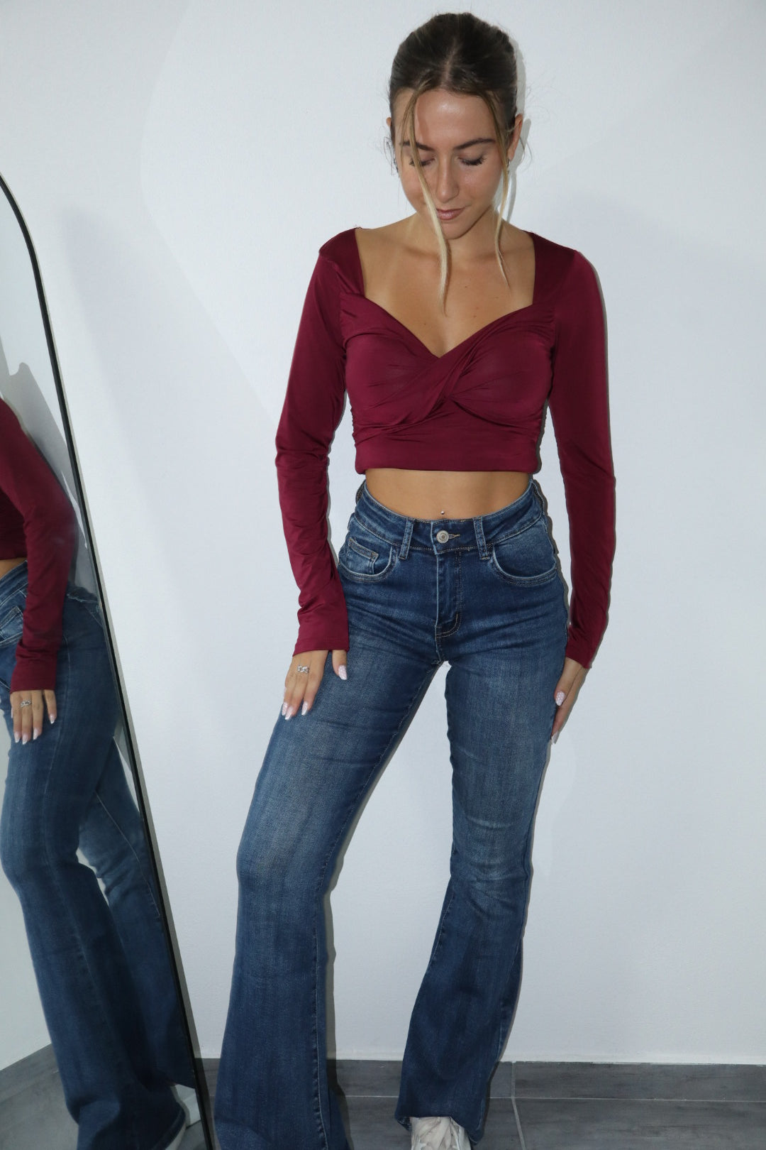 Jeans angels con strass