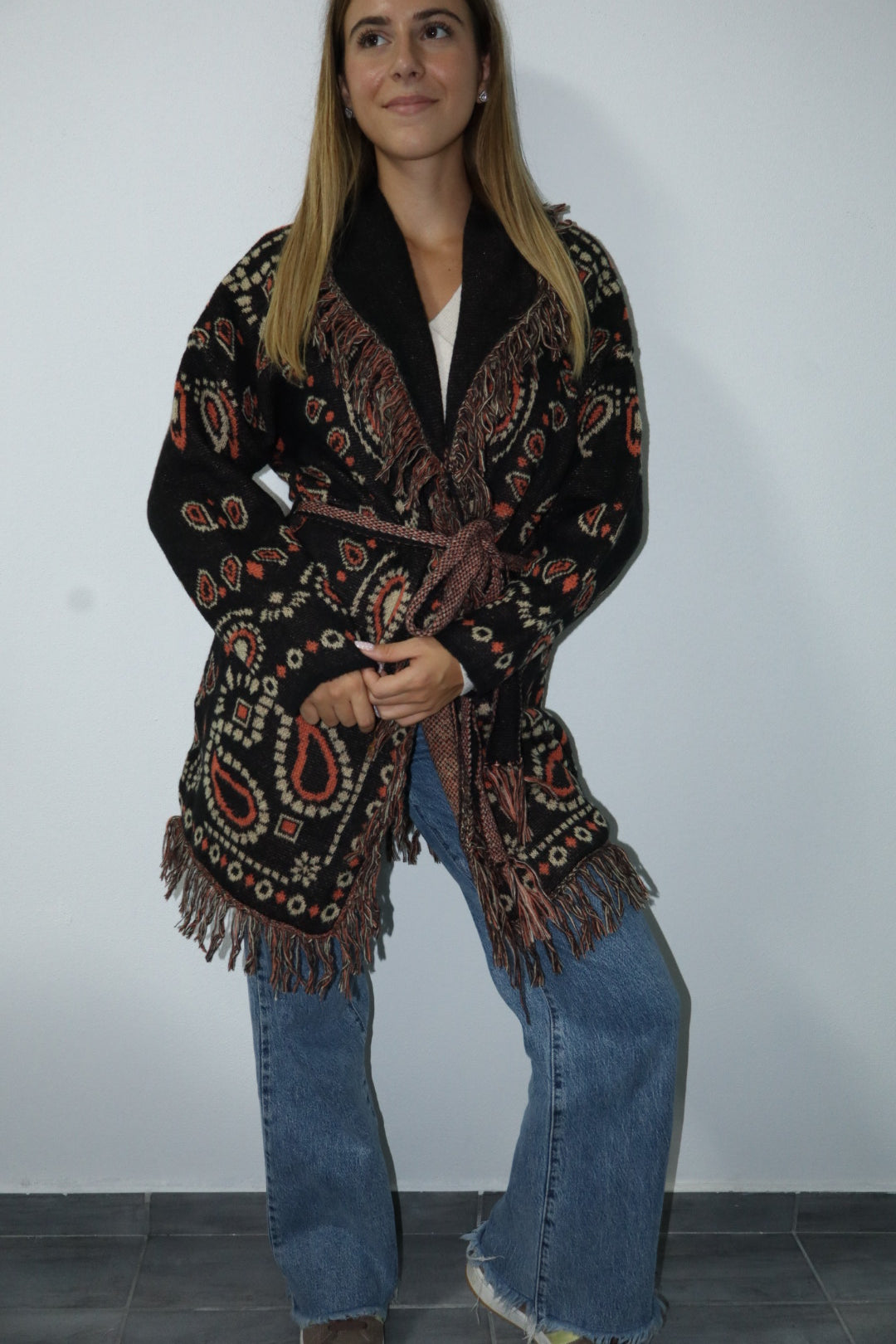 Cardigan frange viral